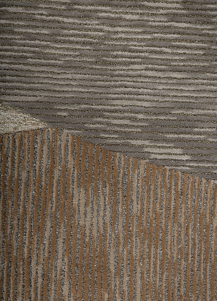 pathways grey and black wool and viscose hand tufted Rug - CloseUp pathways grey and black wool and viscose hand tufted Rug - CloseUp