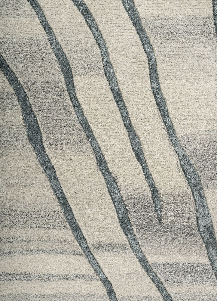 acar beige and brown wool hand tufted Rug - CloseUp acar beige and brown wool hand tufted Rug - CloseUp