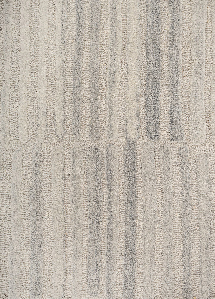 pathways grey and black wool hand tufted Rug - CloseUp pathways grey and black wool hand tufted Rug - CloseUp