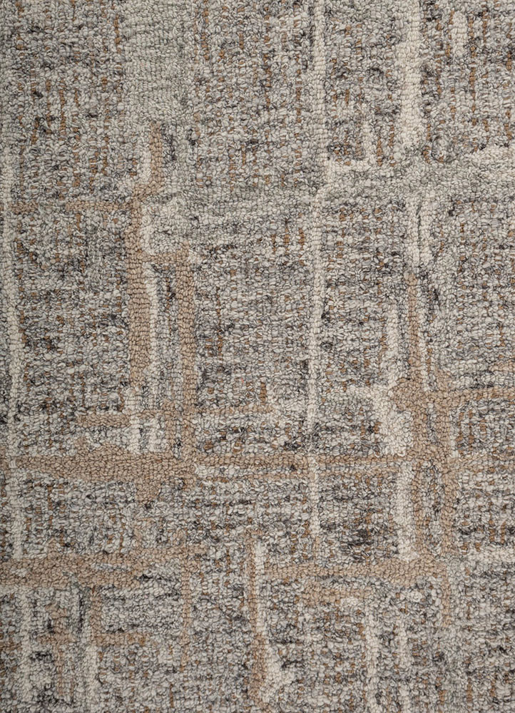 pathways multi wool hand tufted Rug - CloseUp