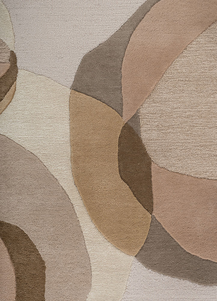 joy multi wool hand tufted Rug - CloseUp