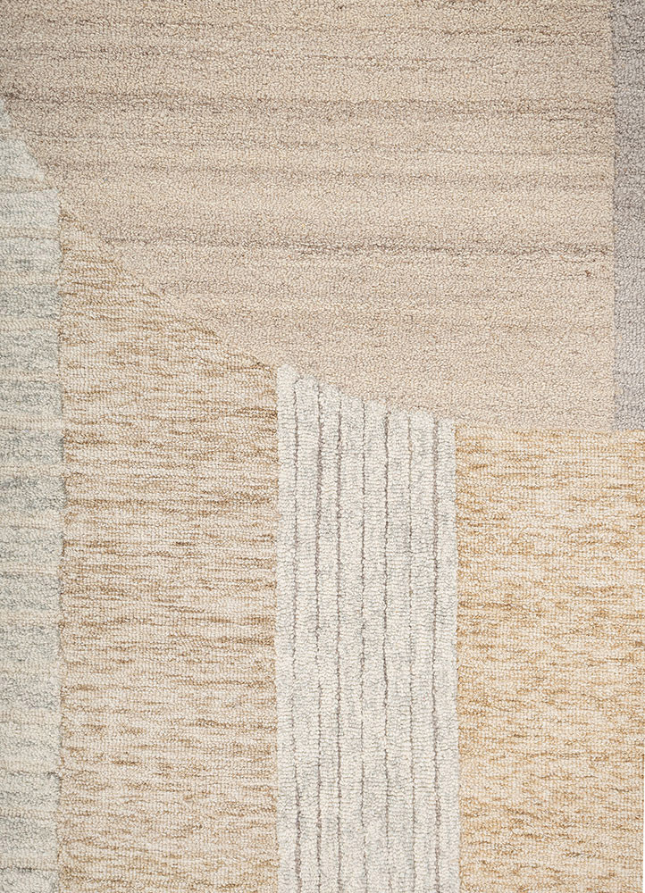 come around multi wool hand tufted Rug - CloseUp