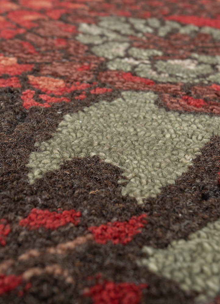hacienda grey and black wool and viscose hand tufted Rug - CloseUp hacienda grey and black wool and viscose hand tufted Rug - CloseUp