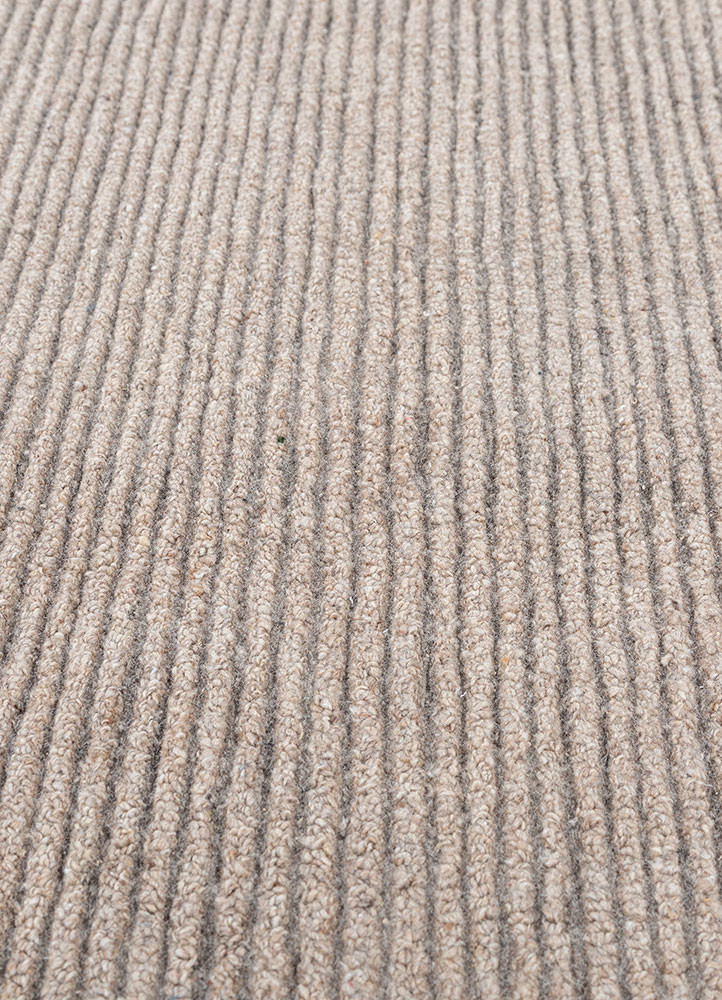 pathways beige and brown wool hand tufted Rug - CloseUp pathways beige and brown wool hand tufted Rug - CloseUp