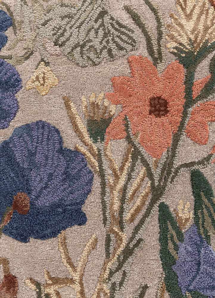 nebulora ivory wool and viscose hand tufted Rug - CloseUp