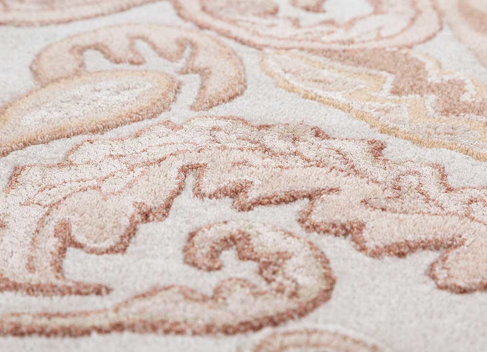 bodhi ivory wool and viscose hand tufted Rug - CloseUp bodhi ivory wool and viscose hand tufted Rug - CloseUp