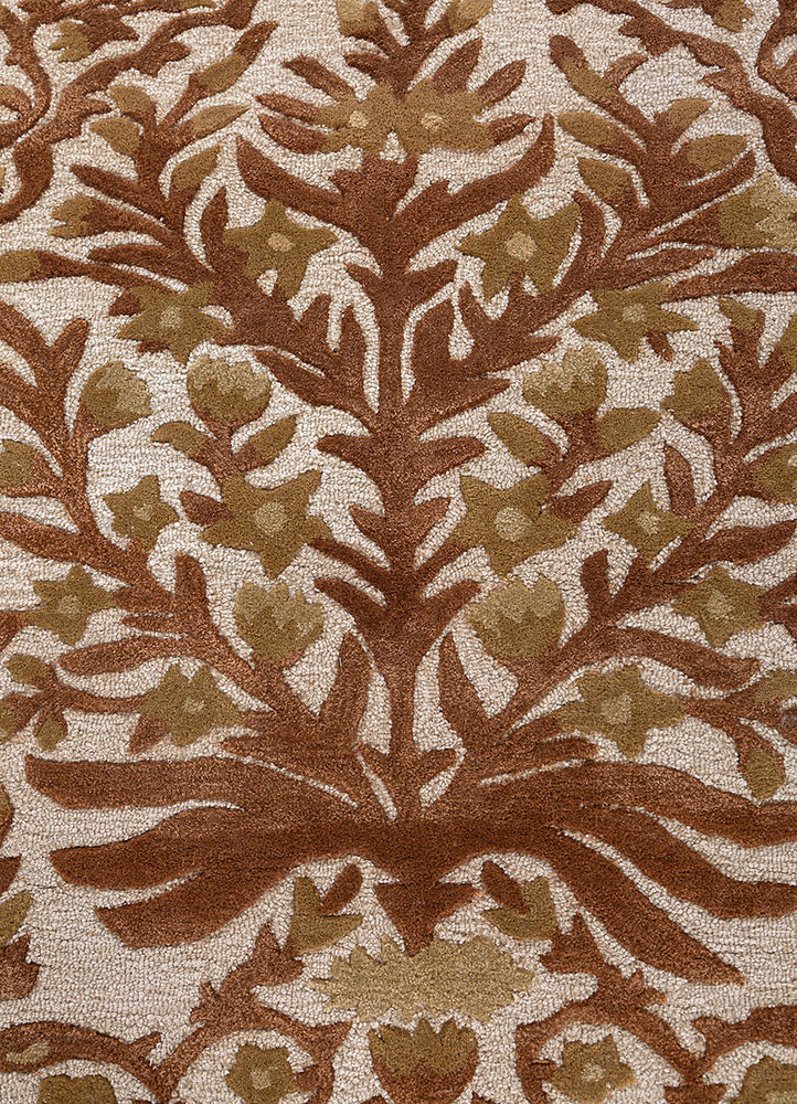 bodhi ivory wool and viscose hand tufted Rug - CloseUp