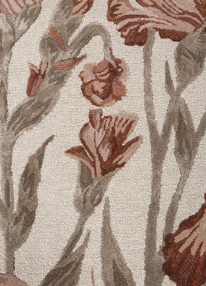 nebulora ivory wool and viscose hand tufted Rug - CloseUp