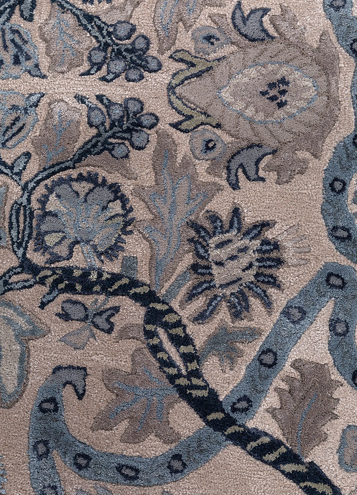 bodhi ivory wool and viscose hand tufted Rug - CloseUp bodhi ivory wool and viscose hand tufted Rug - CloseUp