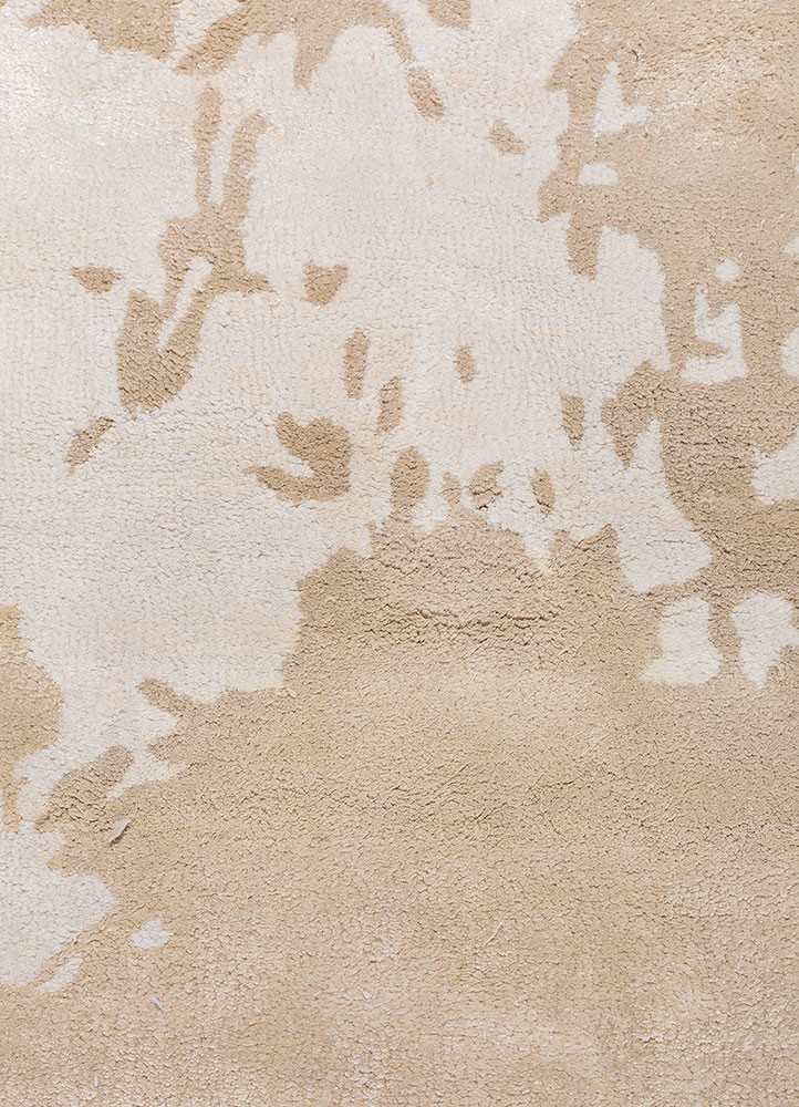 white noise ivory wool and viscose hand tufted Rug - CloseUp white noise ivory wool and viscose hand tufted Rug - CloseUp