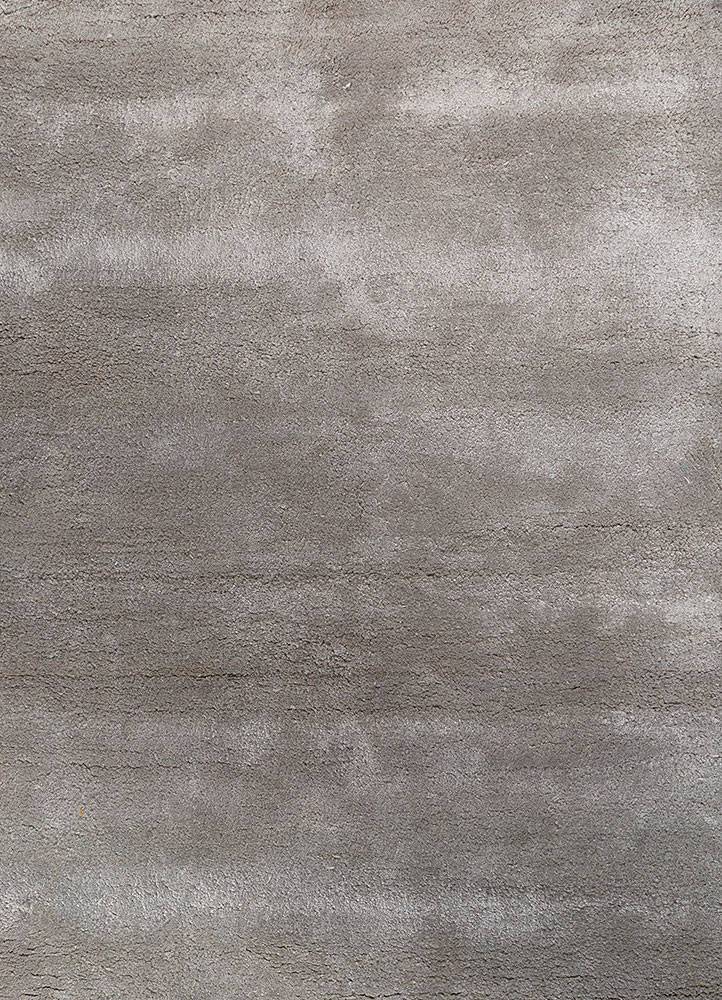 cera grey and black wool and viscose hand tufted Rug - CloseUp