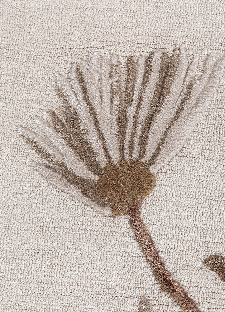 hacienda ivory wool and viscose hand tufted Rug - CloseUp hacienda ivory wool and viscose hand tufted Rug - CloseUp