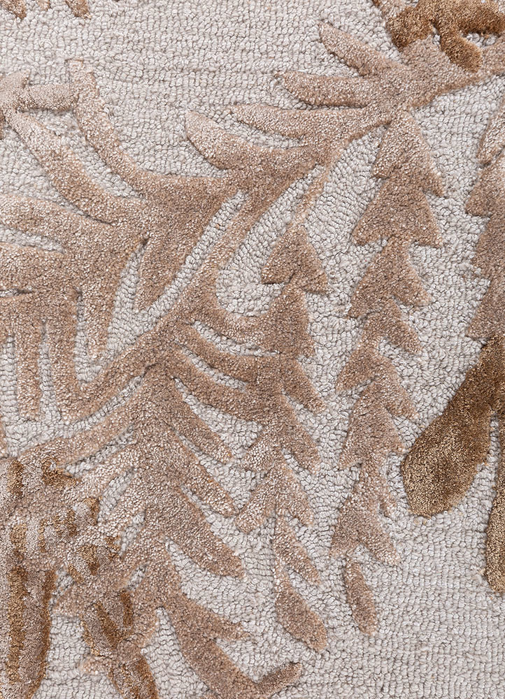 hacienda ivory wool and viscose hand tufted Rug - CloseUp hacienda ivory wool and viscose hand tufted Rug - CloseUp