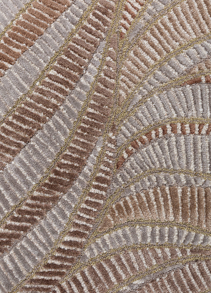 lucid ivory wool and viscose hand tufted Rug - CloseUp lucid ivory wool and viscose hand tufted Rug - CloseUp