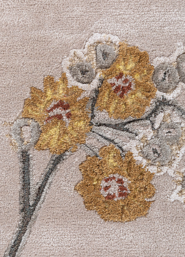 nebulora ivory wool and viscose hand tufted Rug - CloseUp