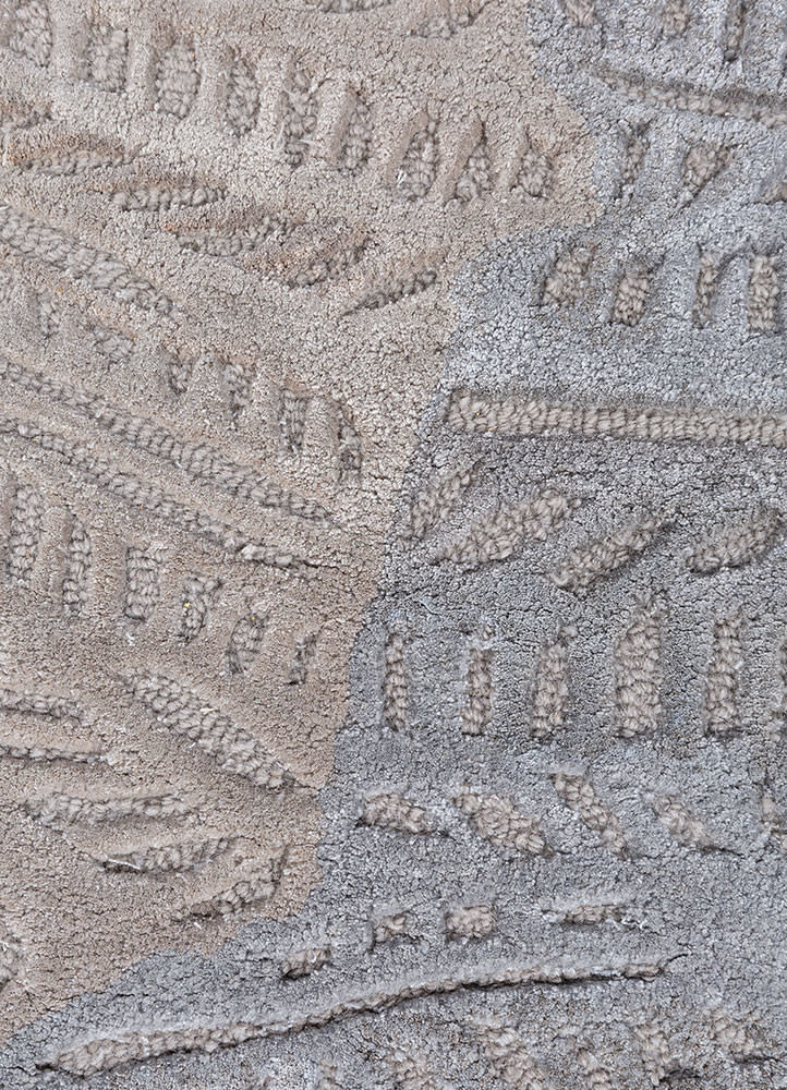 aurelia grey and black wool and viscose hand tufted Rug - CloseUp aurelia grey and black wool and viscose hand tufted Rug - CloseUp