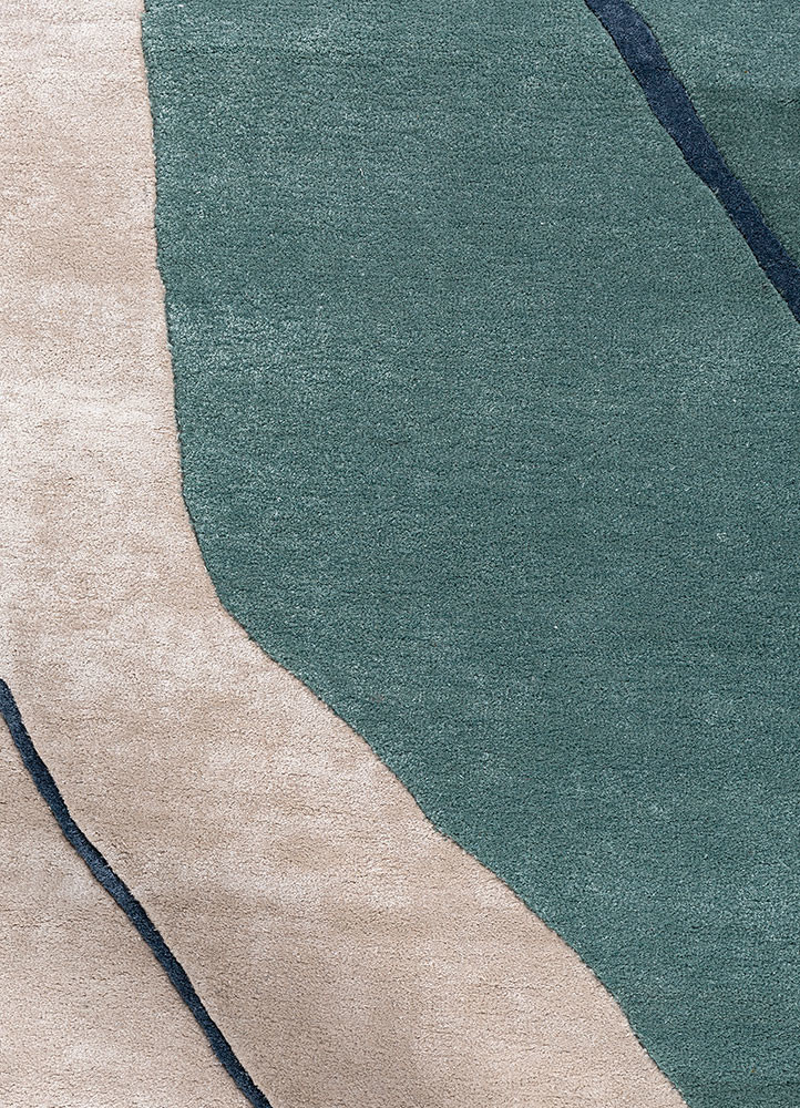 modo ivory wool and viscose hand tufted Rug - CloseUp modo ivory wool and viscose hand tufted Rug - CloseUp