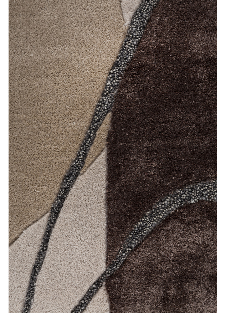 modo ivory wool and viscose hand tufted Rug - CloseUp