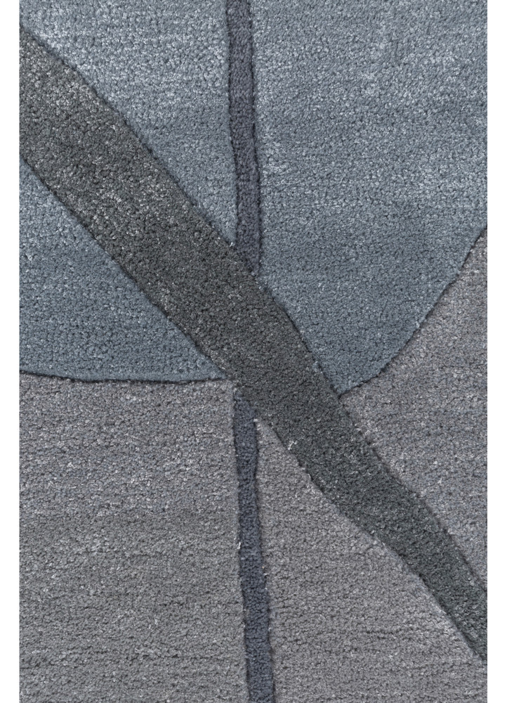 modo blue wool and viscose hand tufted Rug - CloseUp modo blue wool and viscose hand tufted Rug - CloseUp