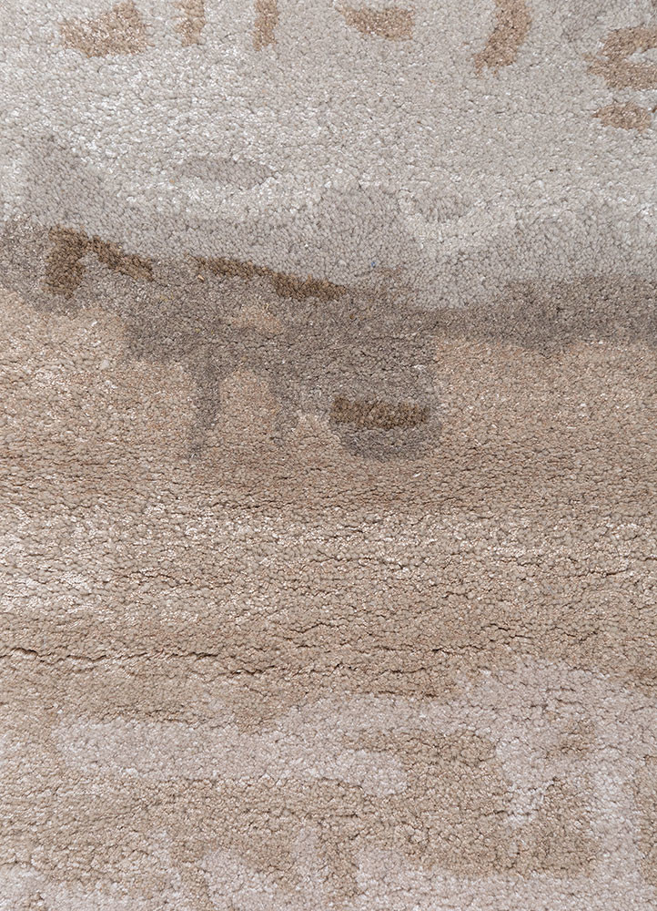 genesis ivory wool and viscose hand tufted Rug - CloseUp genesis ivory wool and viscose hand tufted Rug - CloseUp