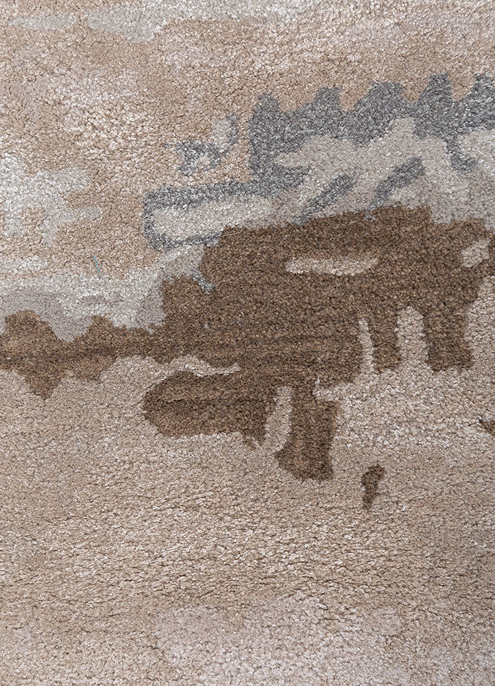 genesis ivory wool and viscose hand tufted Rug - CloseUp genesis ivory wool and viscose hand tufted Rug - CloseUp