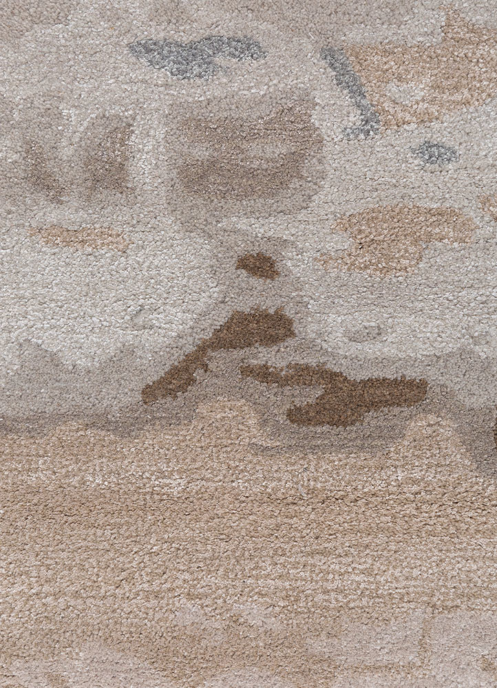 genesis grey and black wool and viscose hand tufted Rug - CloseUp genesis grey and black wool and viscose hand tufted Rug - CloseUp
