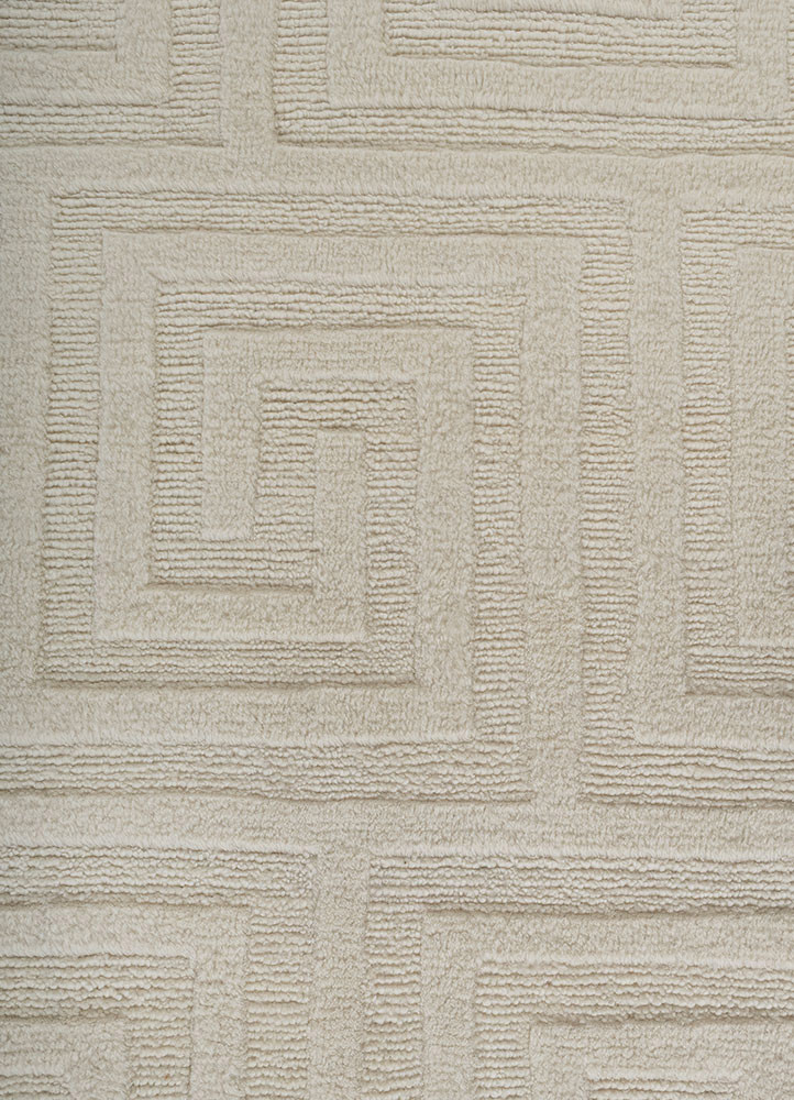 zuri ivory wool hand knotted Rug - CloseUp zuri ivory wool hand knotted Rug - CloseUp