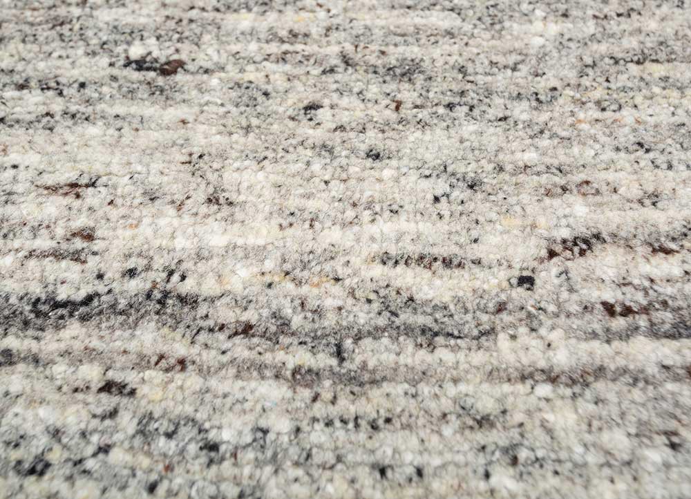 hula ivory wool hand knotted Rug - CloseUp