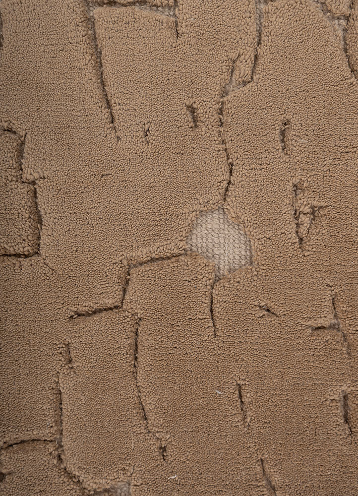 aprezo beige and brown acrylic hand knotted Rug - CloseUp aprezo beige and brown acrylic hand knotted Rug - CloseUp