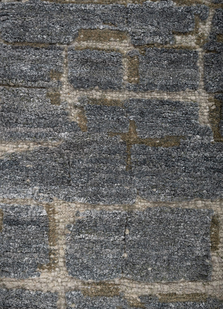aprezo blue acrylic hand knotted Rug - CloseUp aprezo blue acrylic hand knotted Rug - CloseUp