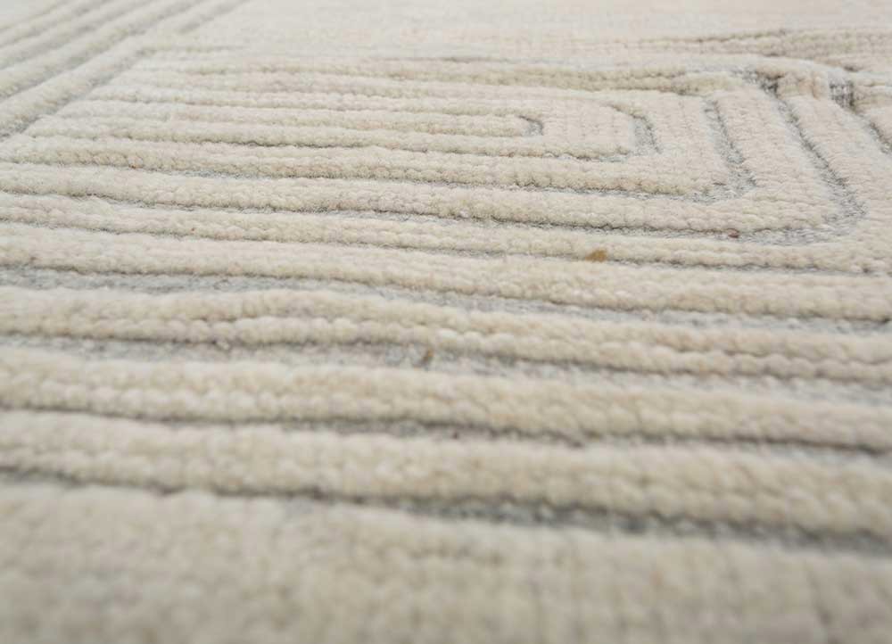 zuri ivory wool hand knotted Rug - CloseUp zuri ivory wool hand knotted Rug - CloseUp