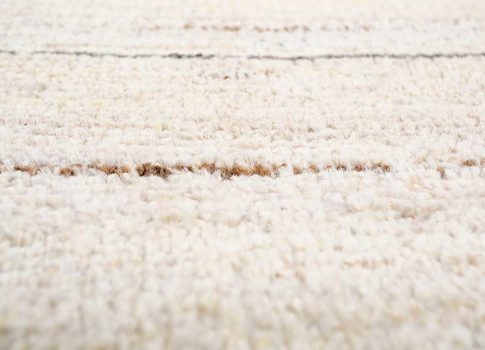 manifest ivory afghan wool hand knotted Rug - CloseUp