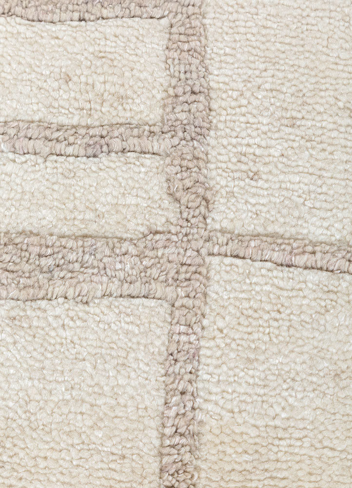 hula ivory wool hand knotted Rug - CloseUp hula ivory wool hand knotted Rug - CloseUp