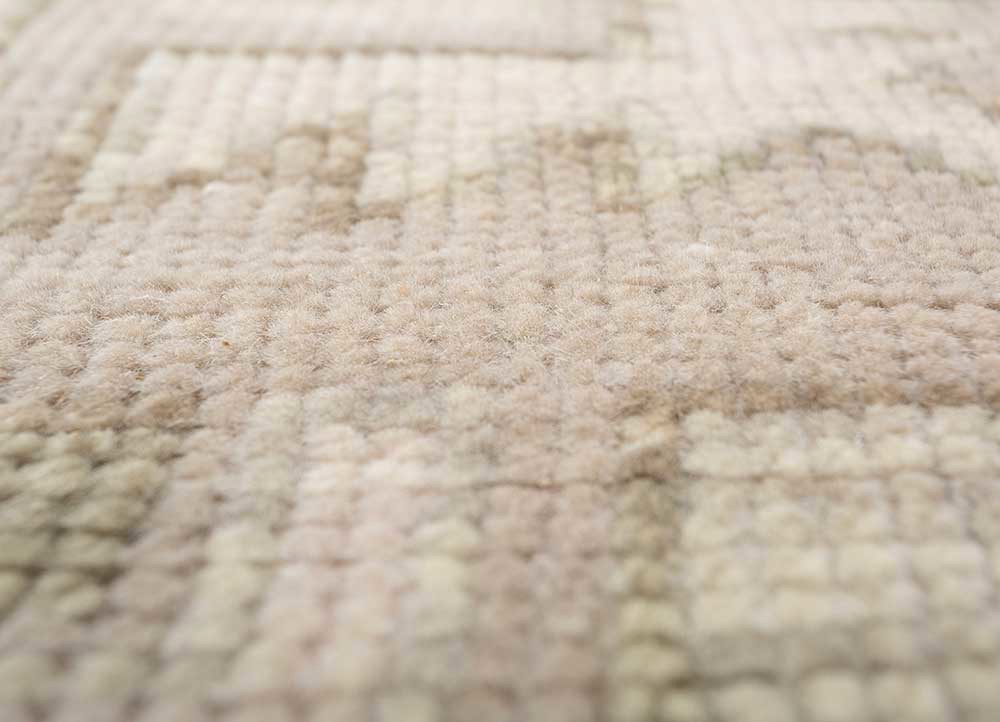 thyme ivory wool hand knotted Rug - CloseUp thyme ivory wool hand knotted Rug - CloseUp