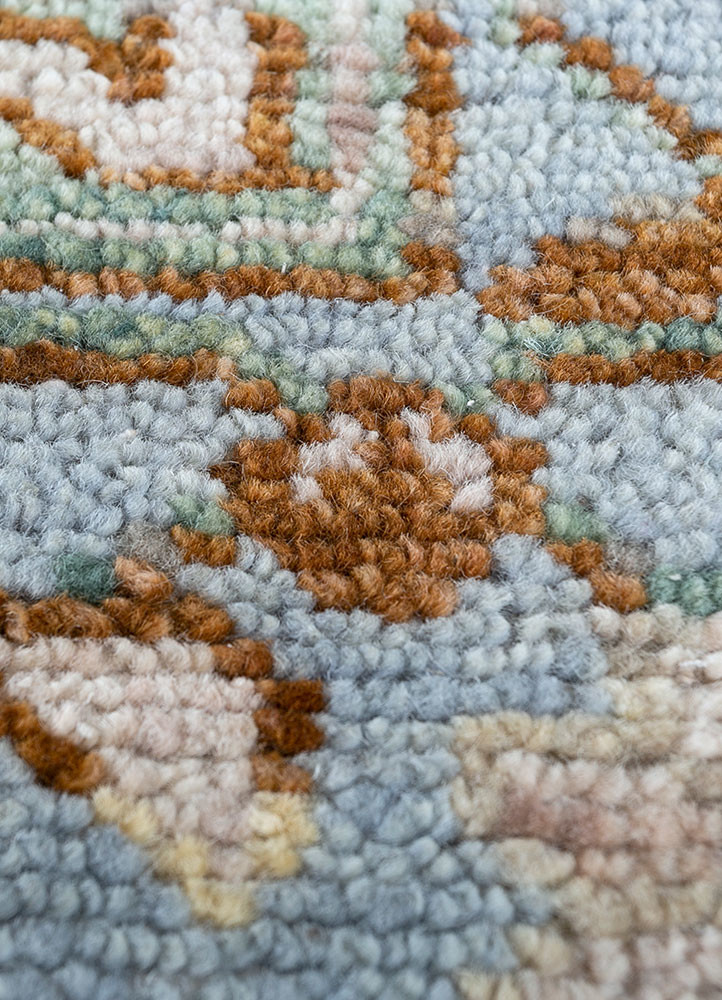 savana pink and purple wool hand knotted Rug - CloseUp savana pink and purple wool hand knotted Rug - CloseUp