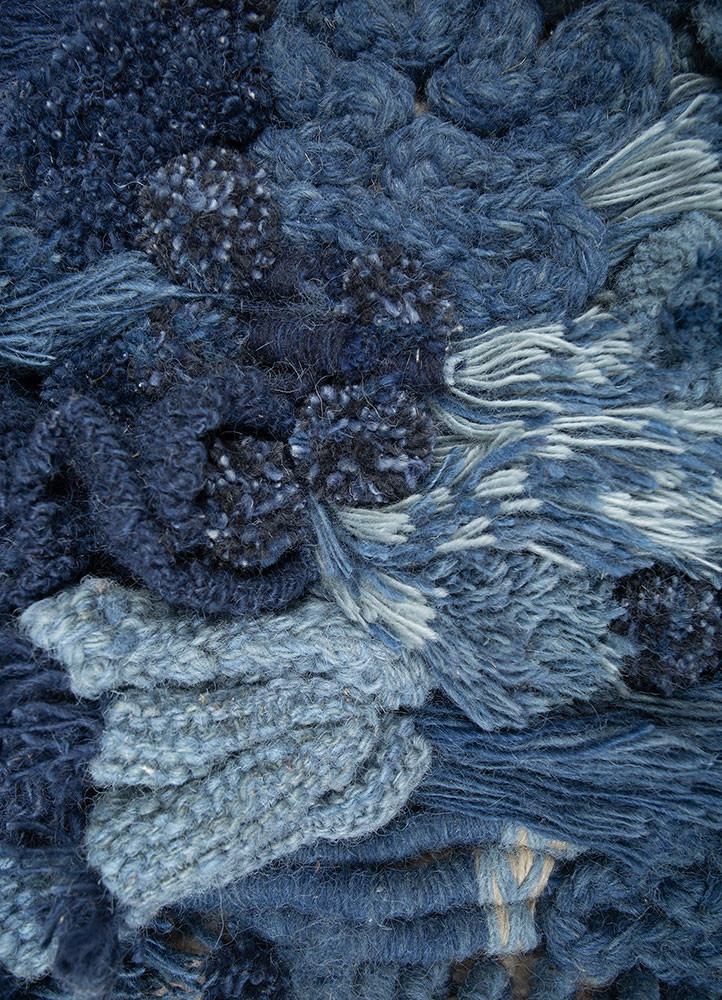 wall art blue wool  WALL ART & TAPESTRY - CloseUp
