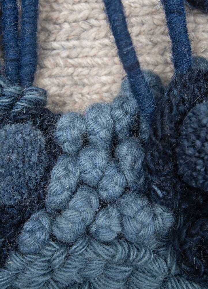 wall installation blue wool WALL ART & TAPESTRY - CloseUp wall installation blue wool WALL ART & TAPESTRY - CloseUp