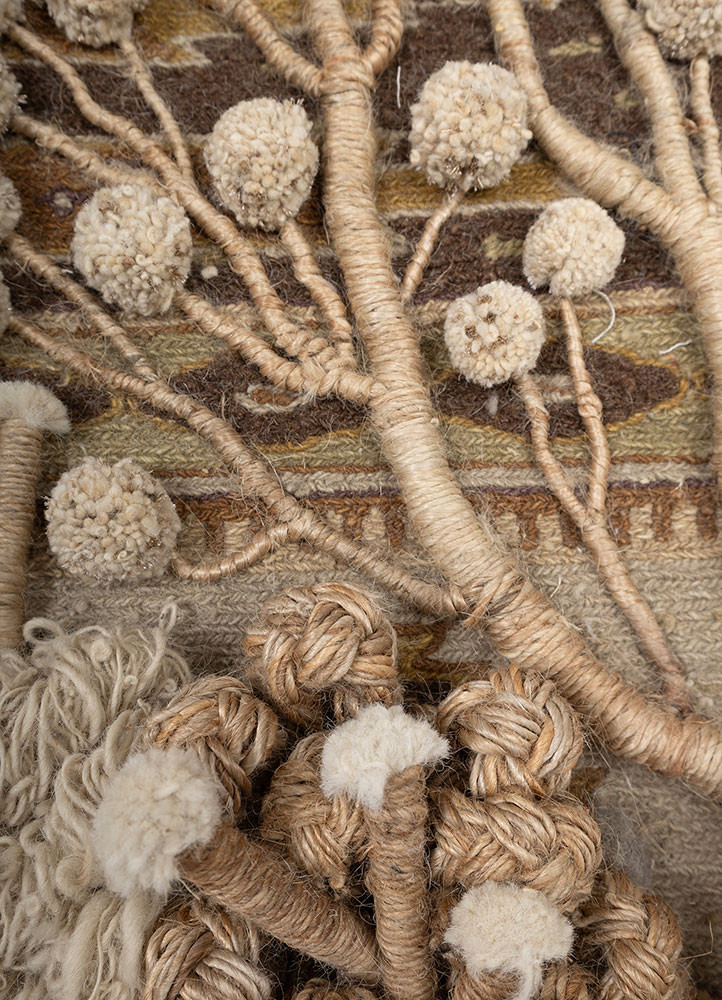 wall art ivory wool hand knotted WALL ART & TAPESTRY - CloseUp wall art ivory wool hand knotted WALL ART & TAPESTRY - CloseUp