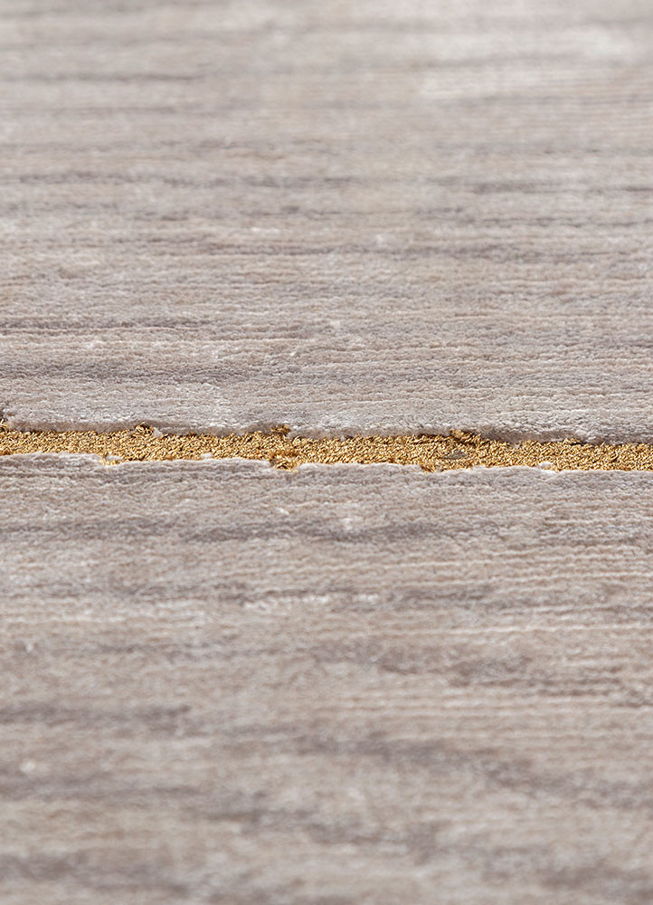 azalea ivory bamboo silk and zari hand knotted Rug - CloseUp azalea ivory bamboo silk and zari hand knotted Rug - CloseUp