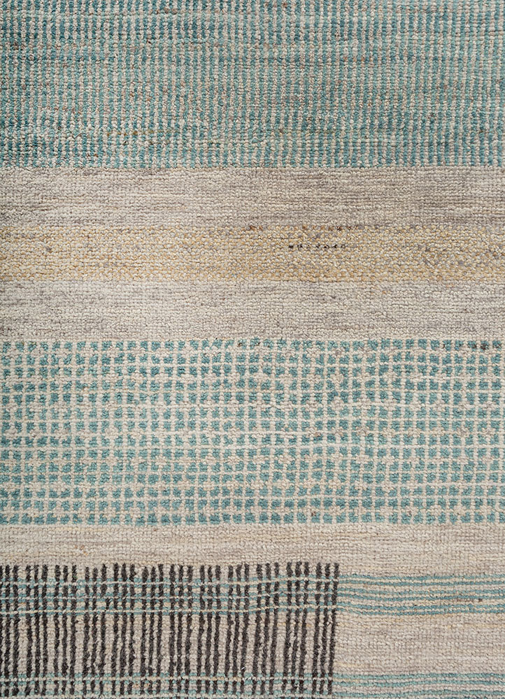 blythe blue wool hand knotted Rug - CloseUp blythe blue wool hand knotted Rug - CloseUp