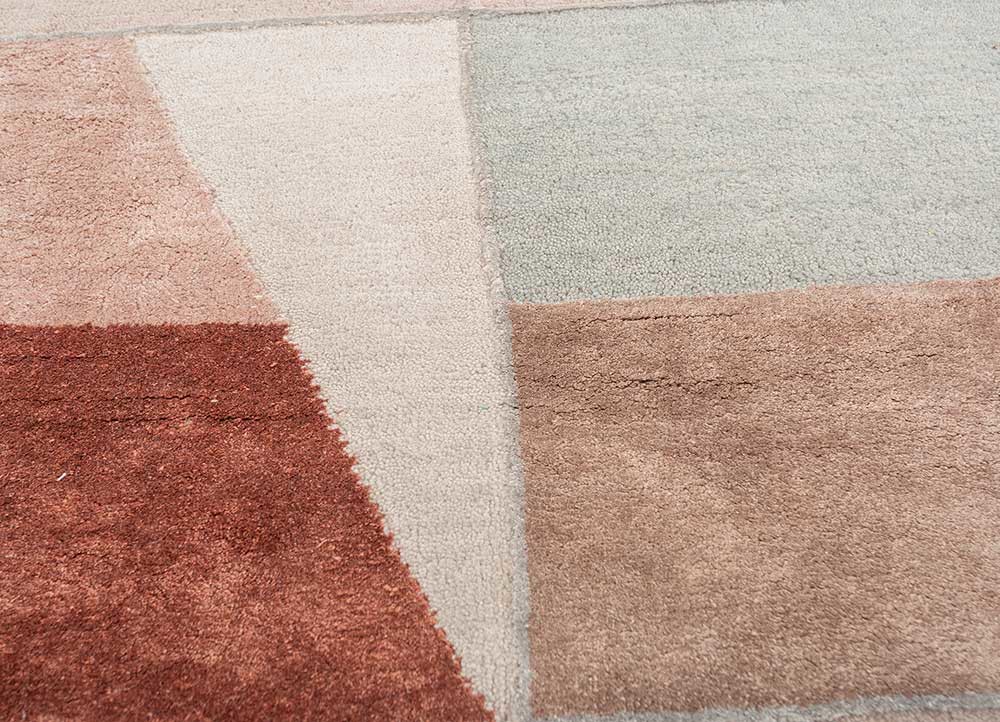 chaos theory by kavi pink and purple wool and bamboo silk hand knotted Rug - CloseUp chaos theory by kavi pink and purple wool and bamboo silk hand knotted Rug - CloseUp