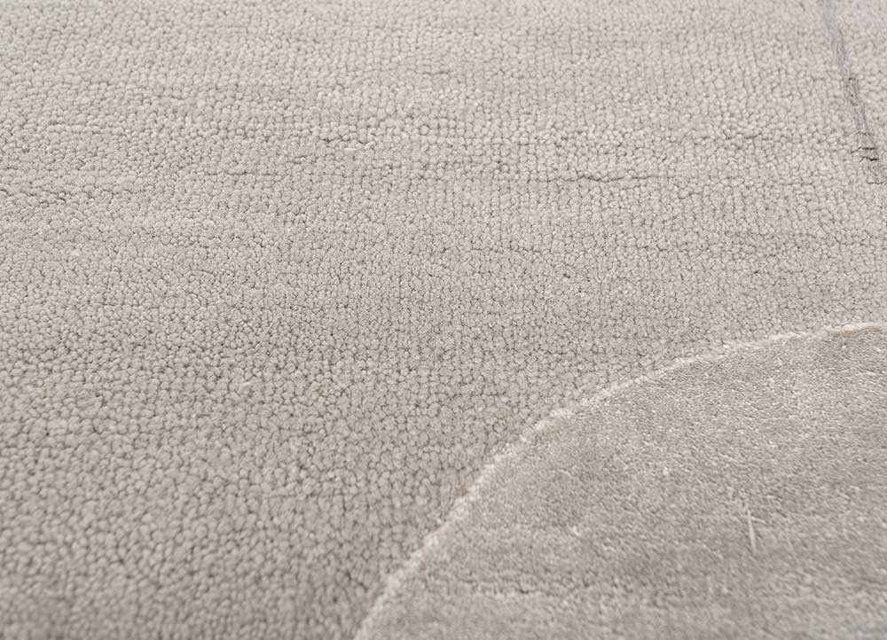 chaos theory by kavi grey and black wool and bamboo silk hand knotted Rug - CloseUp chaos theory by kavi grey and black wool and bamboo silk hand knotted Rug - CloseUp