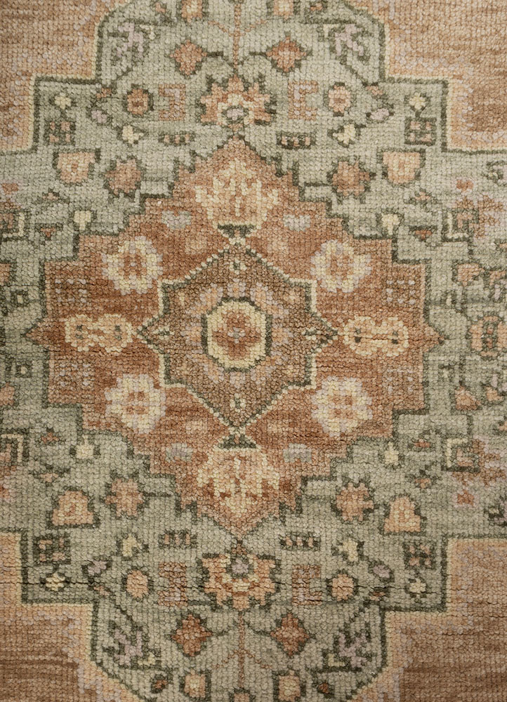 savana beige and brown wool hand knotted Rug - CloseUp savana beige and brown wool hand knotted Rug - CloseUp