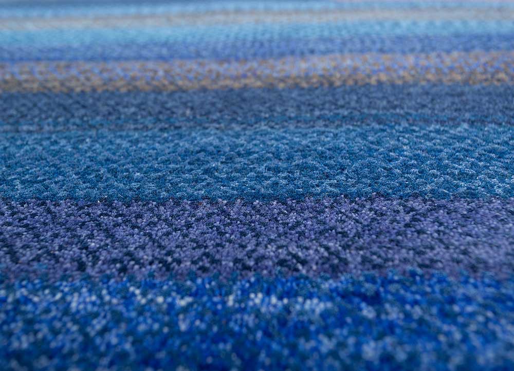 manchaha blue wool and bamboo silk hand knotted Rug - CloseUp manchaha blue wool and bamboo silk hand knotted Rug - CloseUp