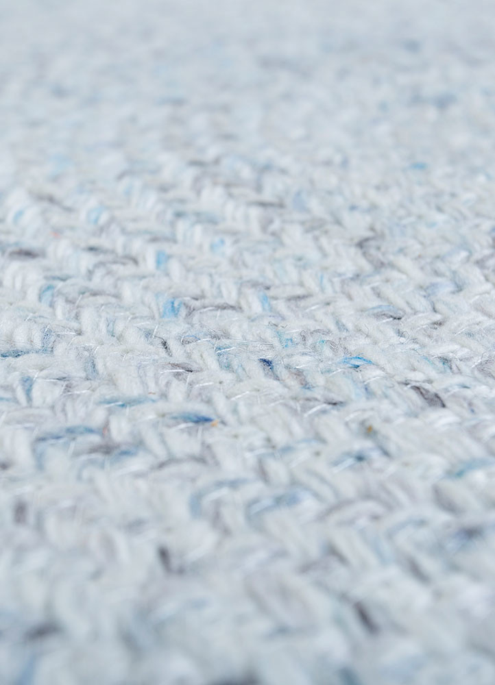 abrash blue polyester flat weaves Rug - CloseUp abrash blue polyester flat weaves Rug - CloseUp