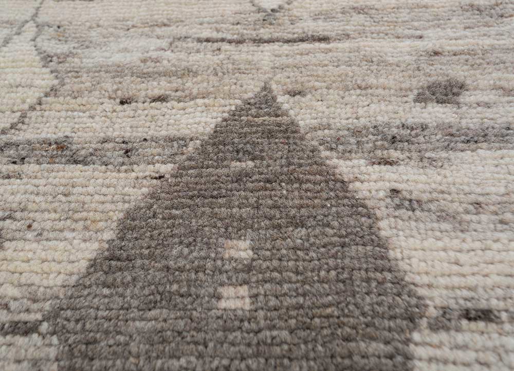 manifest beige and brown afghan wool hand knotted Rug - CloseUp manifest beige and brown afghan wool hand knotted Rug - CloseUp