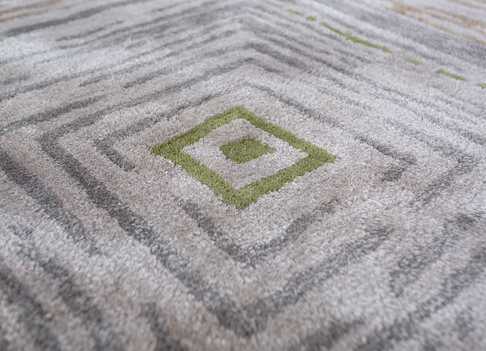 genesis ivory wool and viscose hand tufted Rug - CloseUp