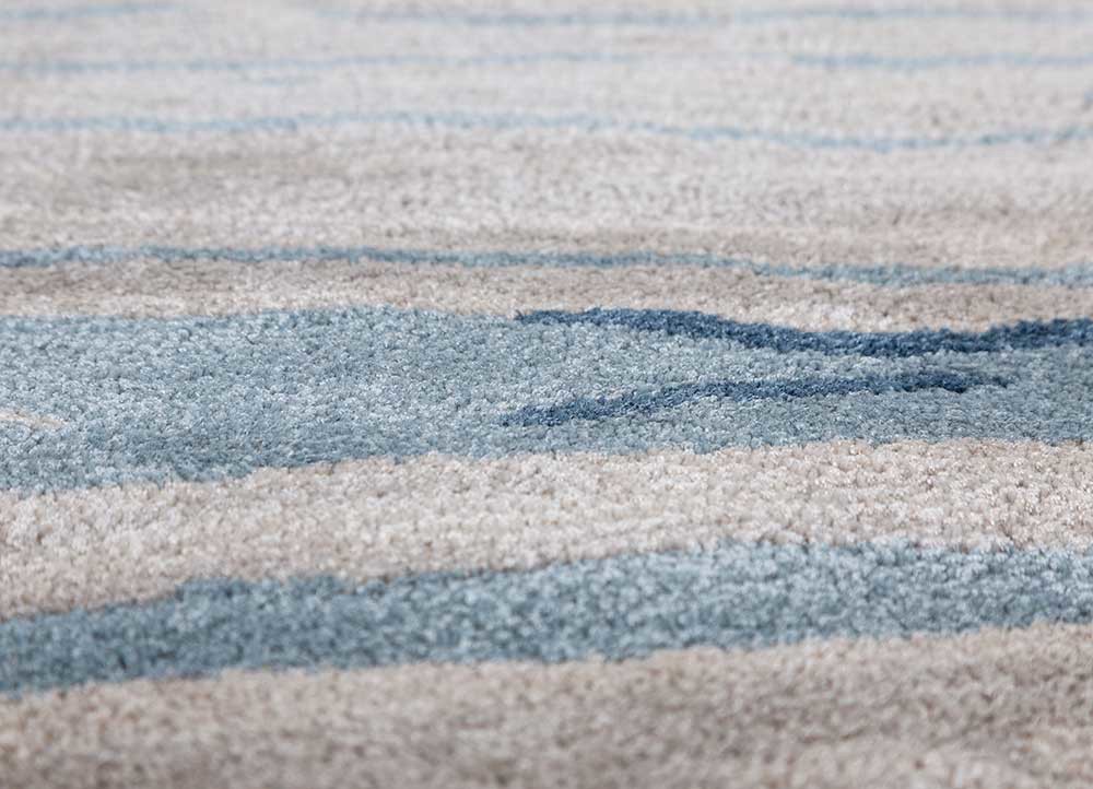 genesis blue wool and viscose hand tufted Rug - CloseUp genesis blue wool and viscose hand tufted Rug - CloseUp
