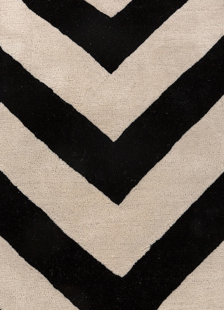 contour grey and black wool hand tufted Rug - CloseUp contour grey and black wool hand tufted Rug - CloseUp