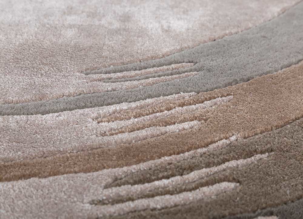 aprezo ivory wool and viscose hand tufted Rug - CloseUp aprezo ivory wool and viscose hand tufted Rug - CloseUp